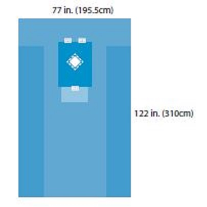 A29422 Cardinal Health Thyroid Drape, 10EA/BX