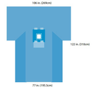 A29496 Minor Procedure Drape, Sterile, 106" x 122", 10EA/BX