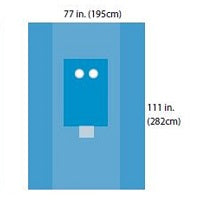 A29459 Femoral Angiography Drape, with Catheter Pouch, 77x111", 16EA/BX [DISCONTINUED]