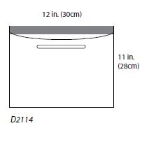 D2114 Cardinal Health Irrigation Pouch, 12" x 11". 10EA/BX