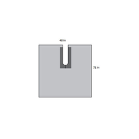 D1019A Poly U-Drape, W48" x L71", 10EA/BX