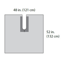 D1015 Poly U-Drape, Sterile, 10EA/BX