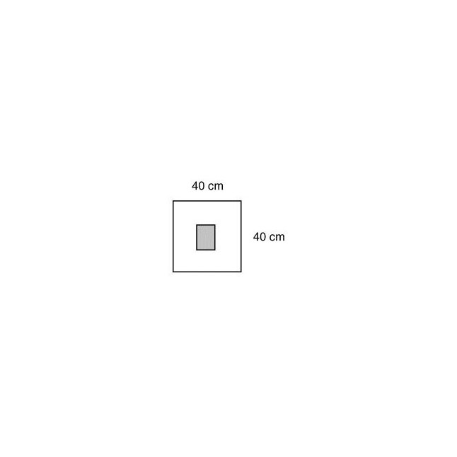 3M1021 Steri-Drape Surgical Drape, Small, W40cm x L40cm, 9.9cm x 12.5cm Incise Area, Clear, 10EA/BX