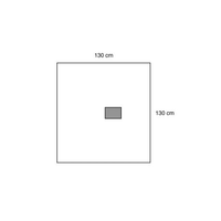3M1060 Steri-Drape Surgical Drape, Medium, W130cm x L130cm, 10cm x 12.5cm Incise Area, Clear, 10EA/BX