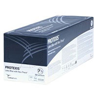 2D72LU85 Protexis Latex Blue with Neu-Thera Emollient Coating, Surgical Gloves, Size 8.5, L11.6" Blue, 50PR/BX
