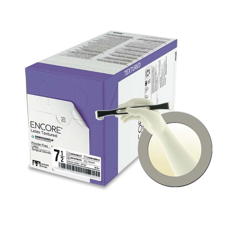 AN20688260 GAMMEX Non-Latex PI Textured Surgical Glove, White, Size 6.0, 50PR/BX