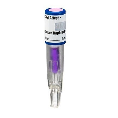 3M1491 3M Attest Super Rapid Readout Biological Indicator, 0.5" Depth, H2.5", 50EA/BX