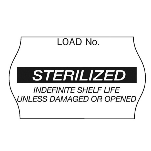 3M1269BL Comply Sterilization Load Label, Black, W0.625" x L1.125", 1125EA/BX