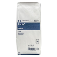 Z1913 Curity Cleaners, Large, White, Moderate Absorbency, 12 x 14 IN, Non-Sterile, 250EA/BX