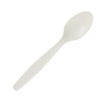 16700316 7" White Polypropylene Teaspoon, 1000EA/BX