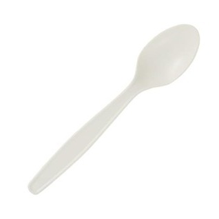 16700316 7" White Polypropylene Teaspoon, 1000EA/BX