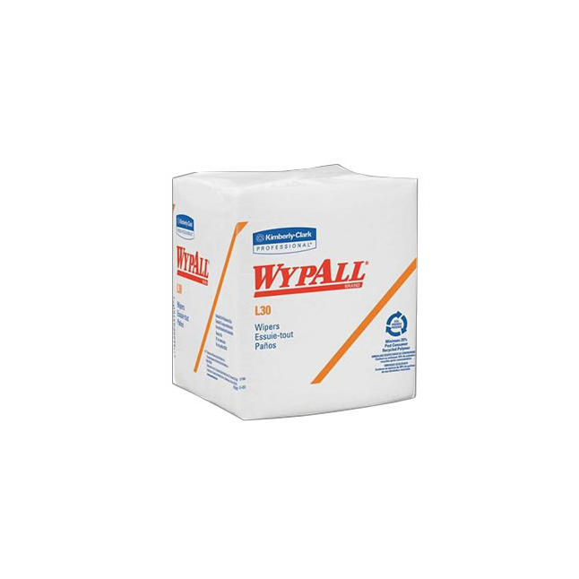KC05812 WypAll GeneralClean L30 Heavy Duty Cleaning Towels, Quarterfold, 12.5"x14.4", 1Ply, 1080EA/BX