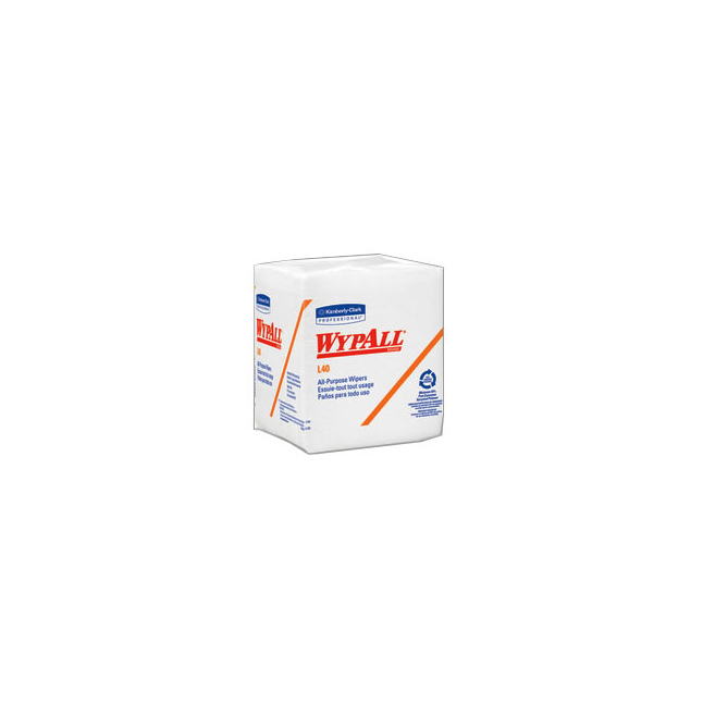 KC05701 WypAll PowerClean L40 Extra Absorbent Wipes, Quarterfold, 1008EA/BX