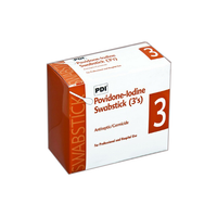 S42325 Prep Swabstick, 10% Povidone-Iodine, 3EA/BX