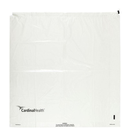 XXLDC-CLR Cardinal Health Drawcord Patient Belonging Bag, XX-Large, Clear, 1/EA
