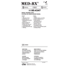 85-4347 Med-Rx Nasal Packing Tray, 10EA/BX [DISCONTINUED]