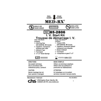 85-2806 Med-Rx IV Start Kit, 100EA/BX