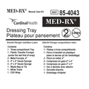 85-4043 Dressing Tray, 30EA/BX