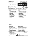 85-4057 Med-Rx Dressing Tray, 30EA/BX