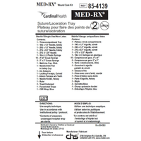 85-4139N Med-Rx Suture and Laceration Tray, 24EA/BX
