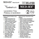 85-4188 Med-Rx Laceration Tray, 25EA/BX