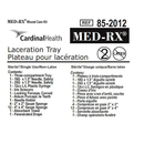85-2012 Med-Rx Laceration Tray, 25EA/BX