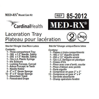 85-2012 Med-Rx Laceration Tray, 25EA/BX