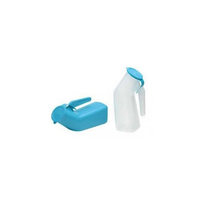 VOL00095 Male Urinal, Blue with Cover, 1/EA