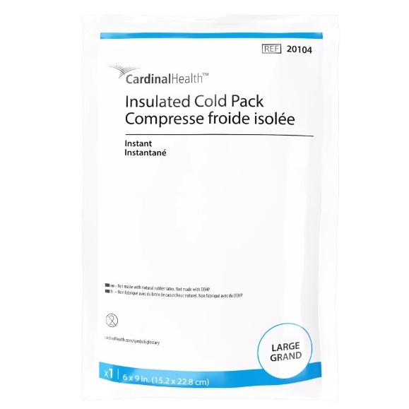 20204 Instant Cold Pack, Insulated, 6x6.5", 24EA/BX