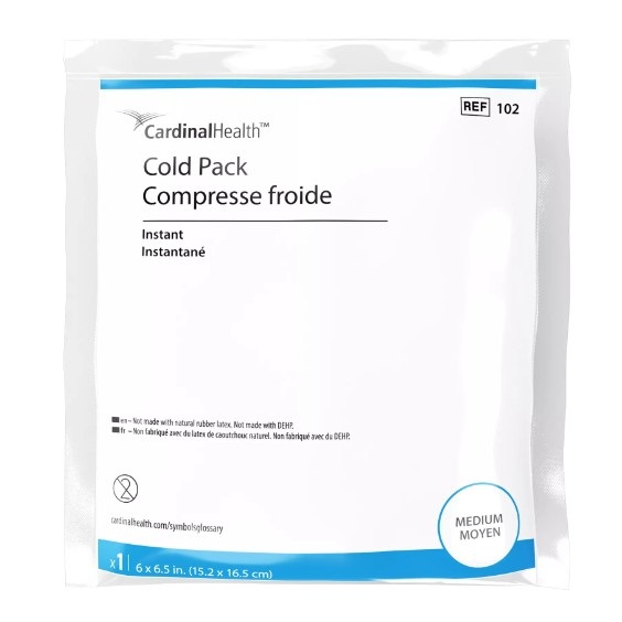 102 Instant Cold Pack, Medium, 6 x 6.5IN, 16EA/BX