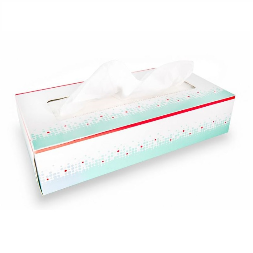 10322-100 Facial Tissue, Premium, 2-Ply, 6" x 8" Standard, 90EA/BX