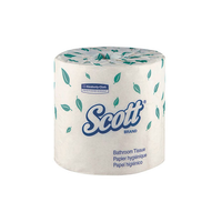 KC48040 SCOTT Toilet Tissue, 2 ply, W10cm x L10cm, White, 40EA/BX