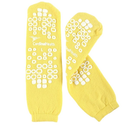 68125-YLA Patient Slipper, Double Tread, Terry In, Risk Management, Large, Yellow, 1PR/BX