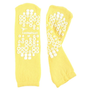 68125-YM Patient Slipper, Double Tread, Terry In, Risk Management, Medium, Yellow, 1PR/BX