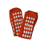 5163-6239R Fall Management Socks, Non-Skid, Standard, Red, 1/EA