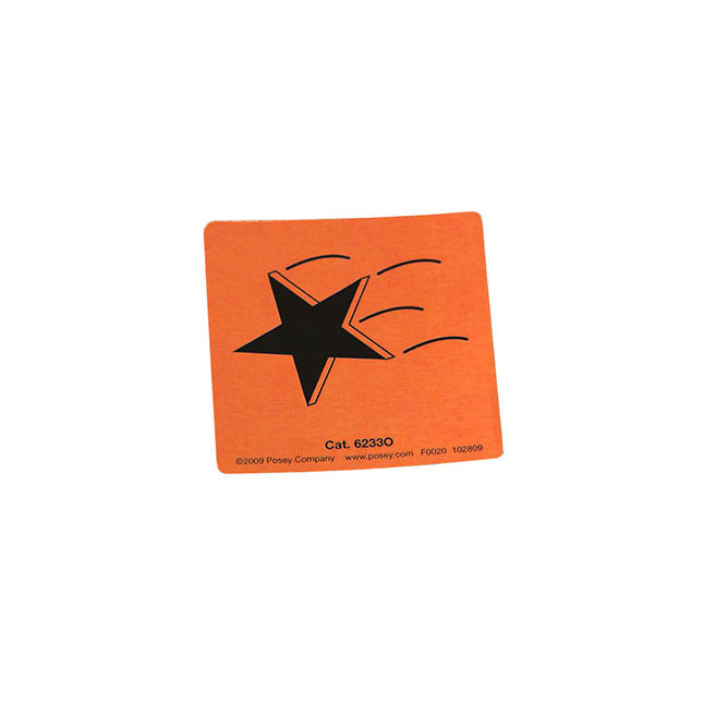 5163-6233Y Falling Star Magnet, 3x3", 12EA/BX