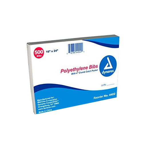 NON24267CS Polyethylene Bib, 500EA/BX