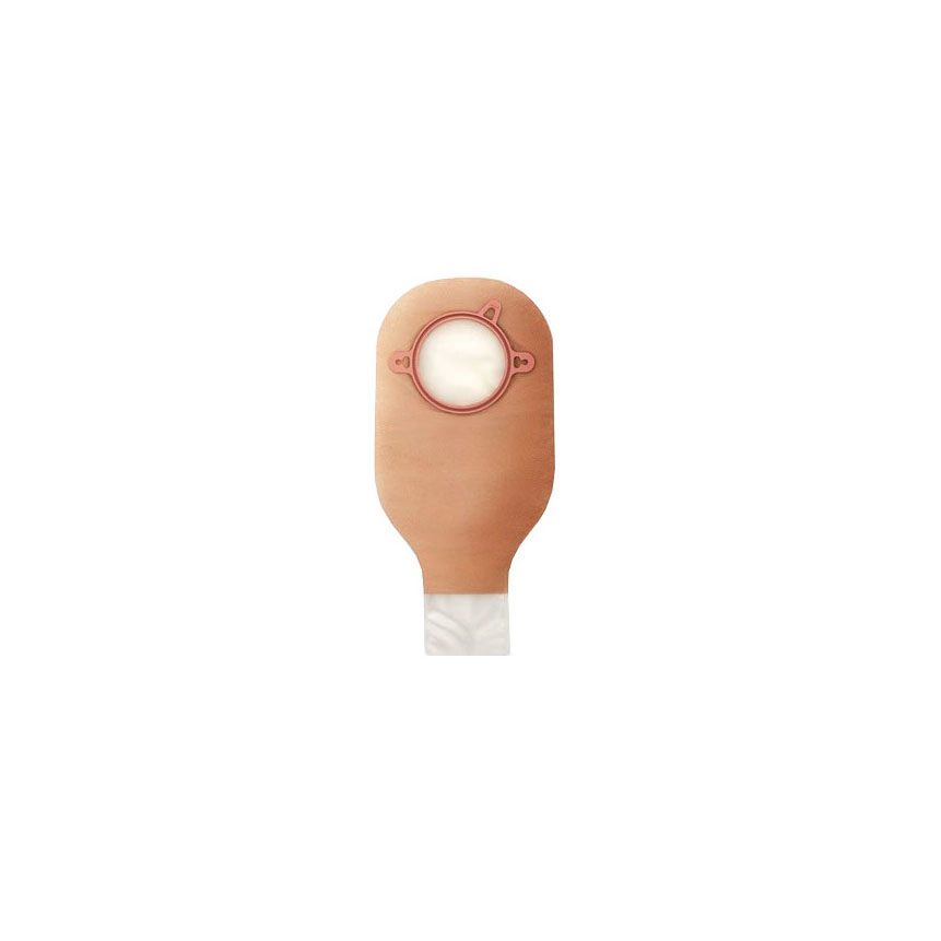 HOL18182 New Image Drainable Pouch, Two-Piece, 44mm Flange, Lock and roll microseal closure, Beige, 10EA/BX