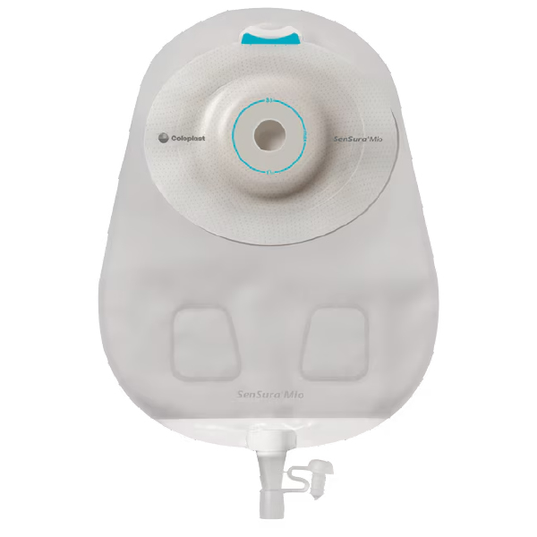 COL16855 SenSura Mio Convex Deep 1-Piece Urostomy Pouch, Maxi 26cm - Baseplate hole size: 10-23mm, 10EA/BX