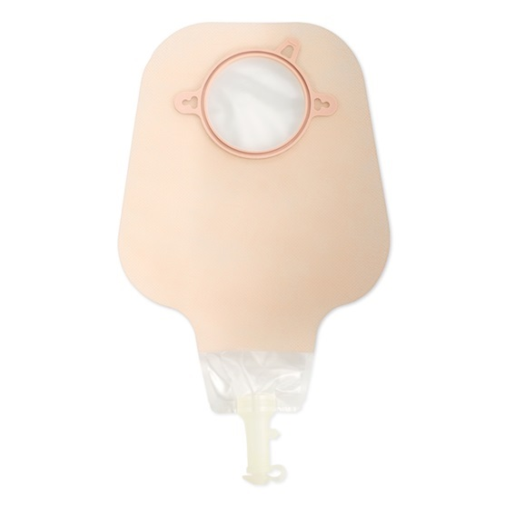 HOL-18104 New Image Drainable Pouch, Two-Piece, L30cm, 70mm Flange, Pouch Clamp, Transparent, 10EA/BX