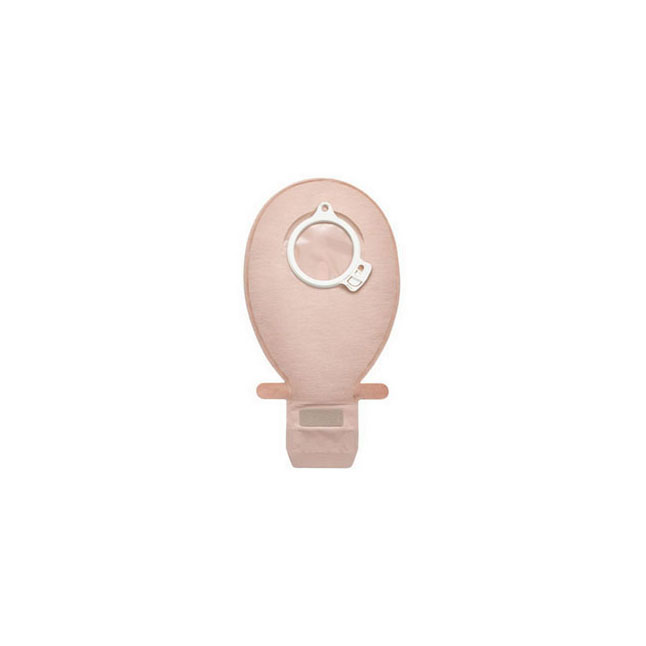 COL11195 SenSura Click Ostomy Pouch, Two-Piece, Drainable, Filter, 655mL, Maxi, Red Coupling, Transparent, 10EA/BX