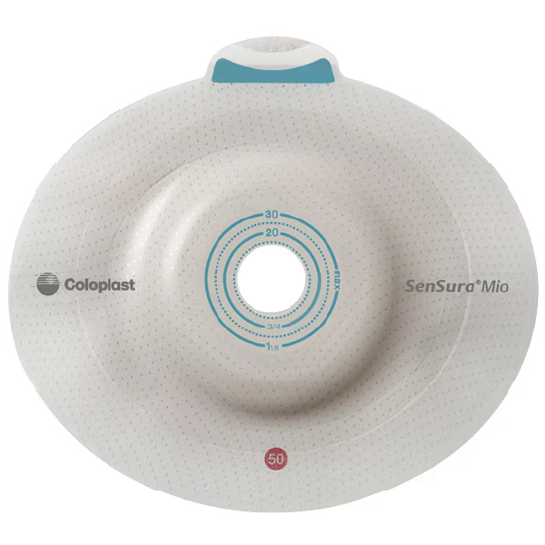 COL16961 SenSura Mio Convex Deep Click Barrier Baseplate, Coupling: Blue - Stoma size: 15- 40 mm, 5EA/BX