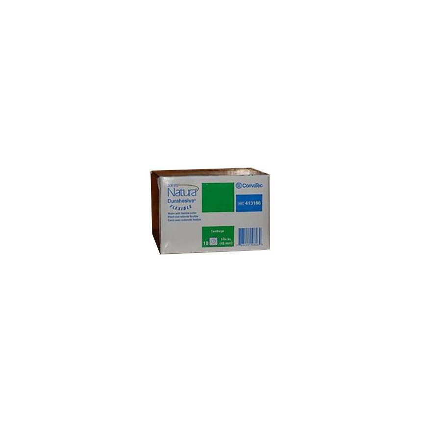 CON413166 SUR-FIT Natura Durahesive Skin Barrier, W4" x L4" 1-3/4" Flange, Tan, 10EA/BX