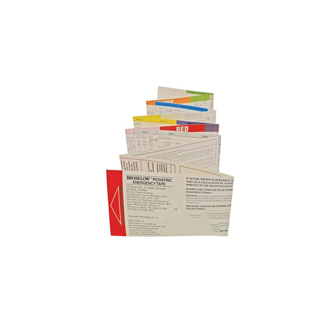 V247700RE Broselow Pediatric Emergency Tape, 1/EA