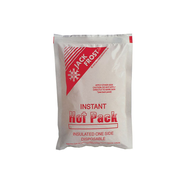 30104 Jack Frost Instant Hot Pack, Insulated, Disposable, 6x9", 24EA/BX