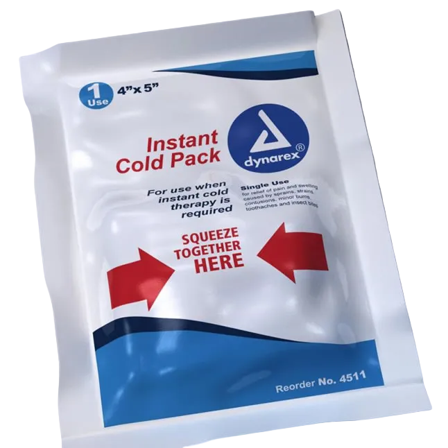 DYN4511 Instant Cold Pack, 4" x 5", 24EA/BX