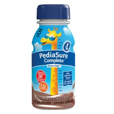 AB6249013 PediaSure Complete Nutritional Formula, 1Cal, Chocolate, 235mL Bottle, 16EA/BX