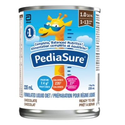AB6220013 PediaSure Sole-source Nutritional Formula, 1Cal, Vanilla, 235mL Can, 12EA/BX