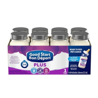 10850050030208 Good Start PLUS 1 Ready-to-Feed Baby Formula Bottle, 89mL, 48EA/BX