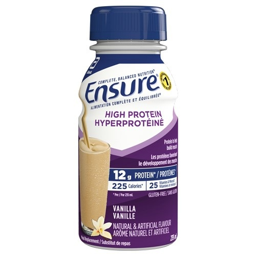 AB6823913 Ensure High Protein 12g Nutritional Formula, 235mL, Vanilla, 16EA/BX
